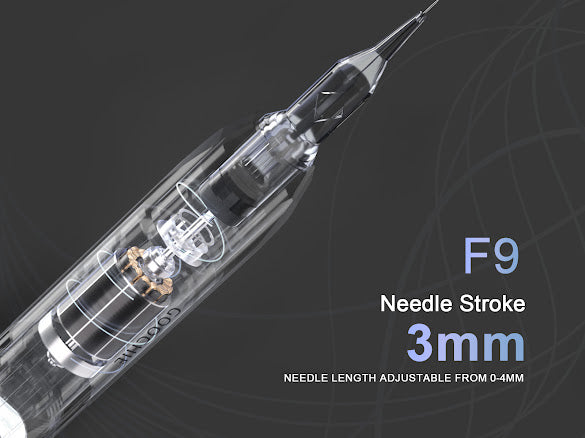 F9 Wireless PMU Tattoo Pen - Maszynka Bezprzewodowa (Shiny Silver)