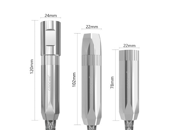 F9 Wireless PMU Tattoo Pen - Maszynka Bezprzewodowa (Shiny Silver)