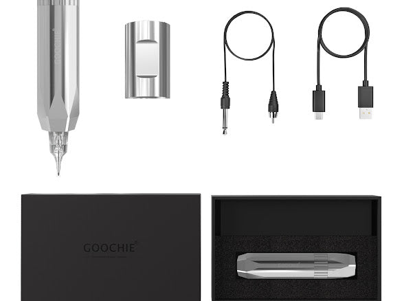F9 Wireless PMU Tattoo Pen - Maszynka Bezprzewodowa (Shiny Silver)