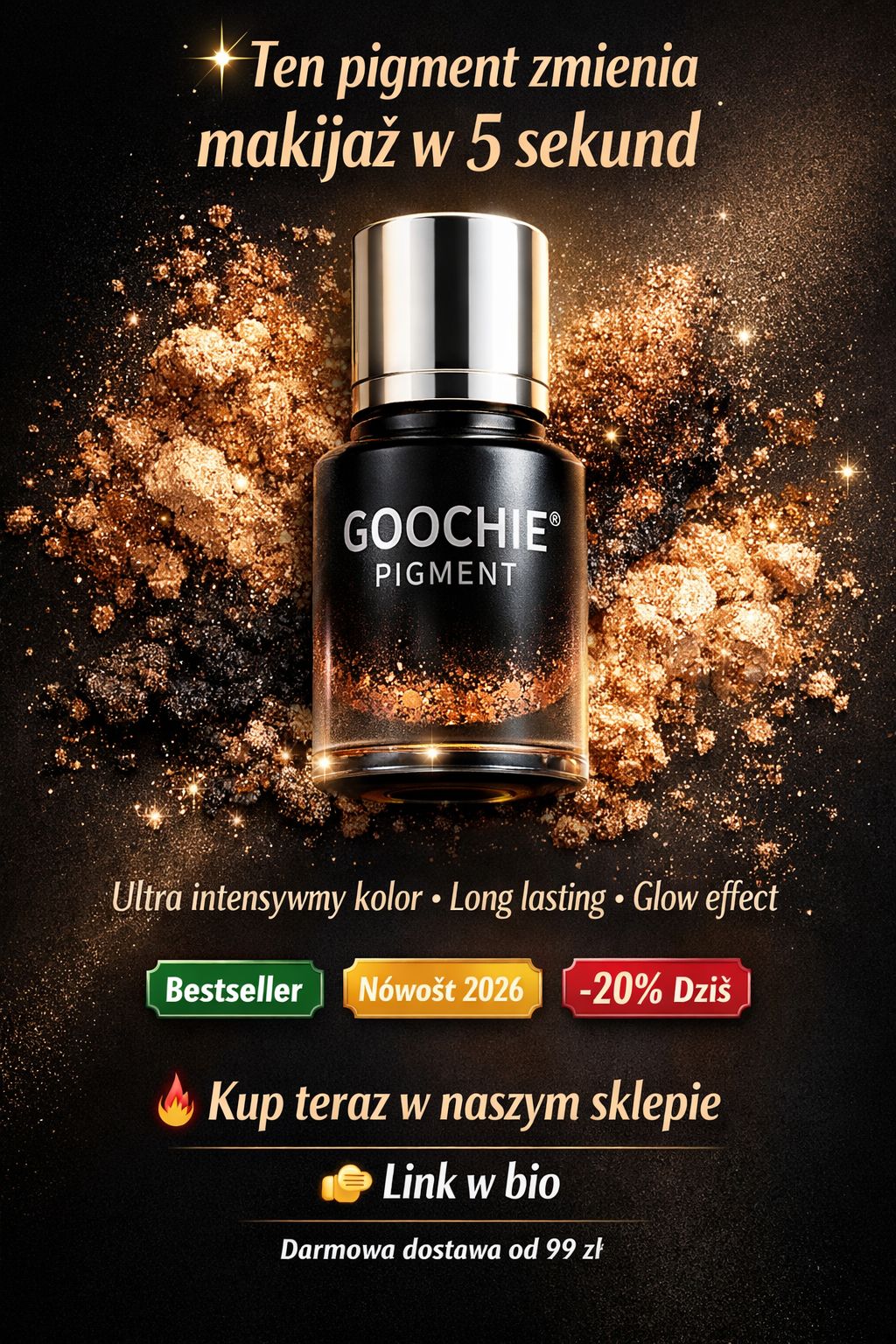Goochie Plastic Bottle PMU Pigment - Pigment do Makijażu Permanentnego 15ml