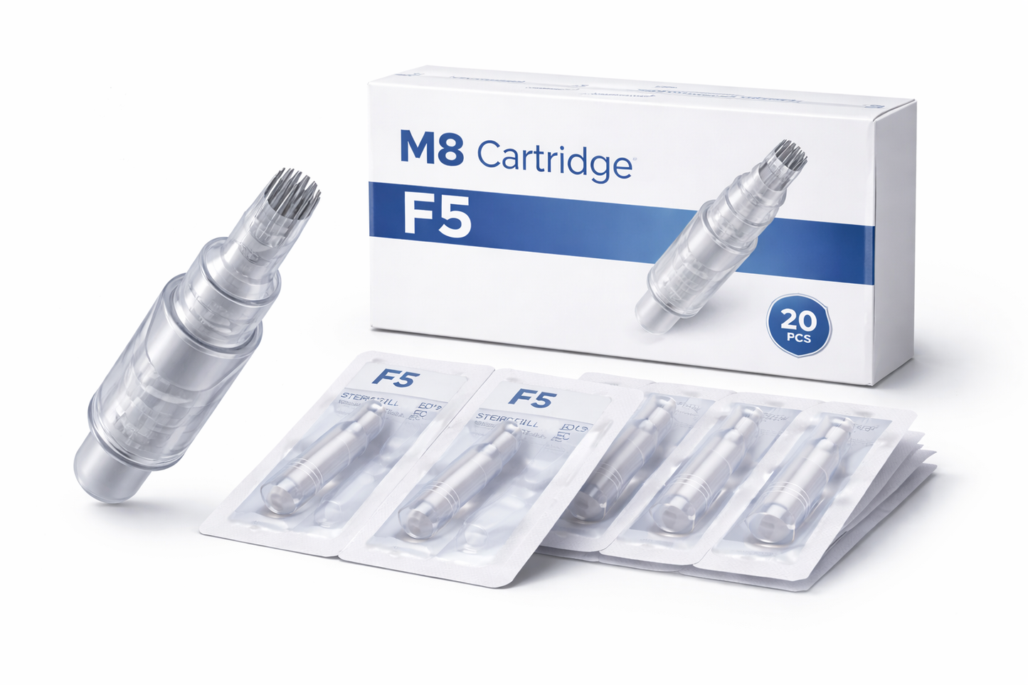 M8 Wkład F5 - Płaskie Wkłady Igłowe do Maszynki M8-4