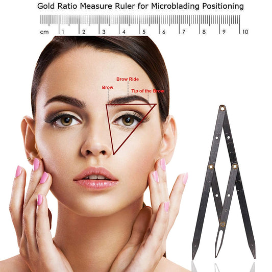 Goochie Golden Ratio Ruler For PMU - Professional Eyebrow Shape Ruler